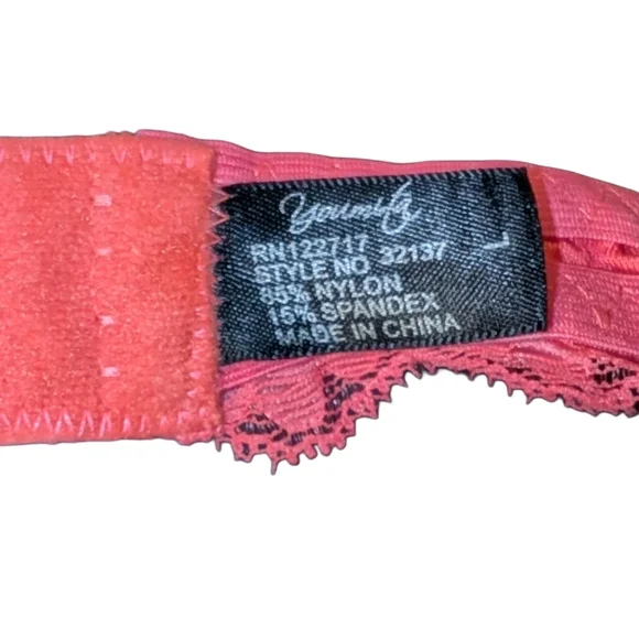 🍂 3/$15 - *NWT* Coral Lace Halter Bralette, Size L - Picture 6 of 9